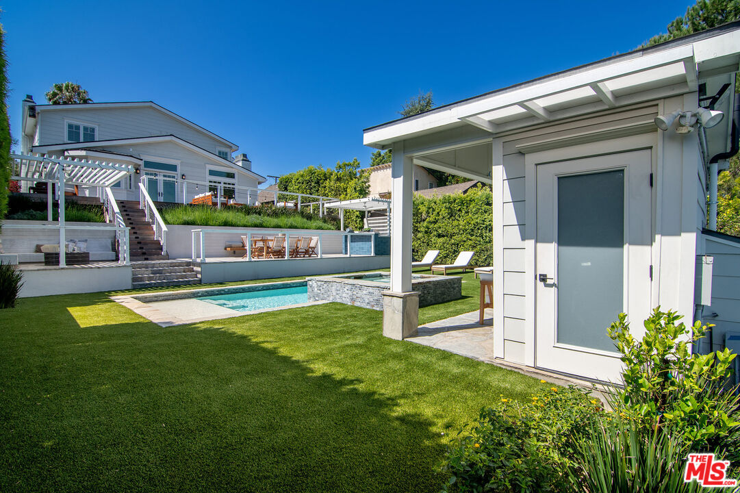2737 Angus Street Los Angeles, CA 90039 - Photo 48 of 56 a front view of house with yard and outdoor seating