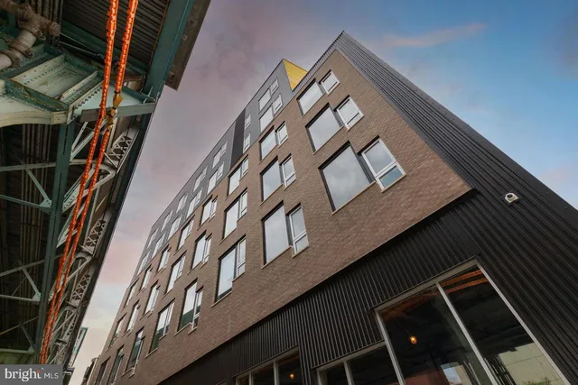 a city view with tall buildings