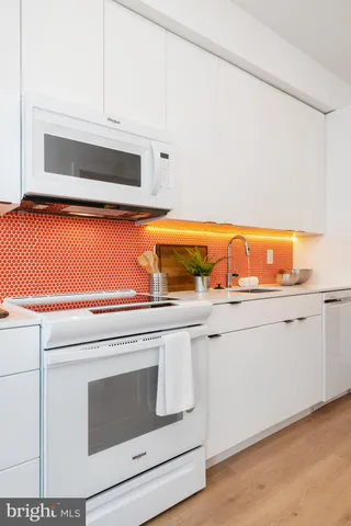 a close view of washer and dryer