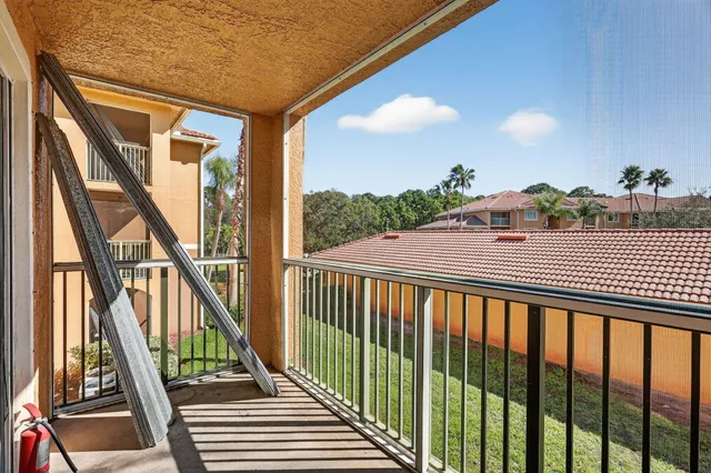 a view of a trees with a yard