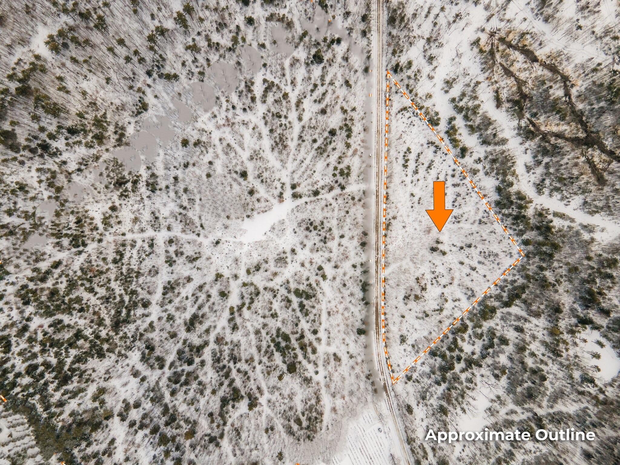 59-007 Soper's Mill Road Auburn, ME 04210 - Photo 36 of 41 Aerial with outline of lot south view