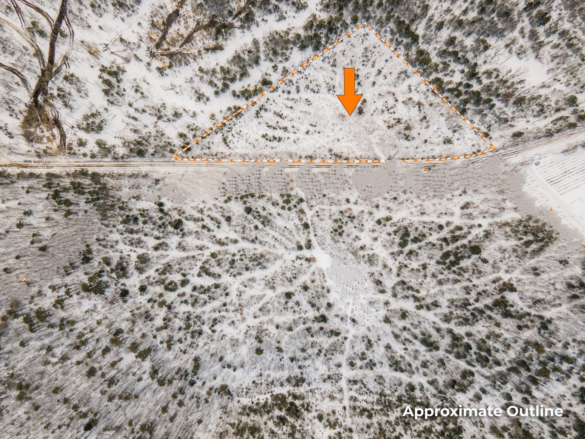 59-007 Soper's Mill Road Auburn, ME 04210 - Photo 37 of 41 Aerial with outline of lot west view