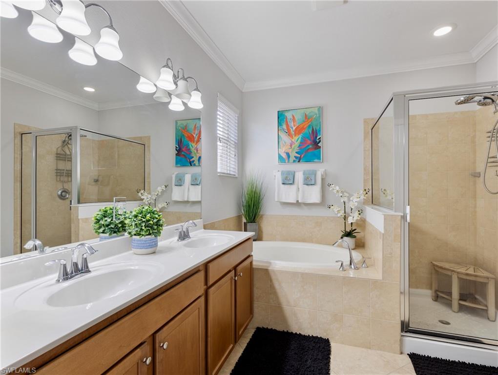 21116 Bella Terra Boulevard Estero, FL 33928 - Photo 23 of 49 a bathroom with a tub sink and mirror