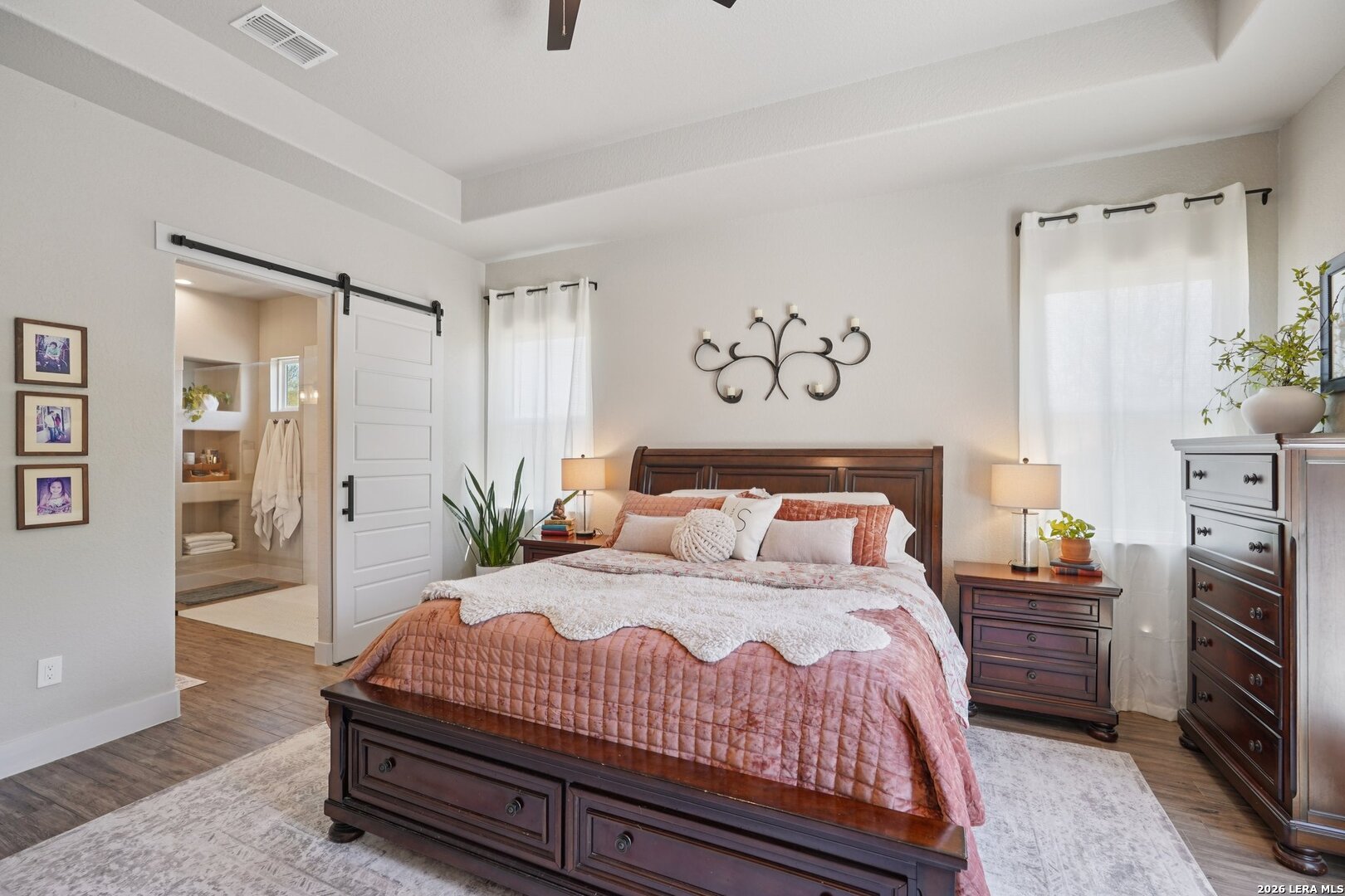 234 Sabella Spring Branch, TX 78070 - Photo 15 of 39 a bedroom with a bed and a refrigerator