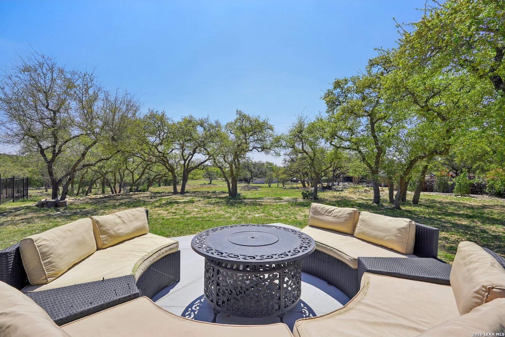 234 Sabella Spring Branch, TX 78070 - Photo 35 of 39 a view of a patio with couches and a fire pit