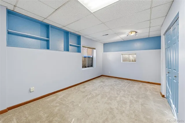 a view of an empty room