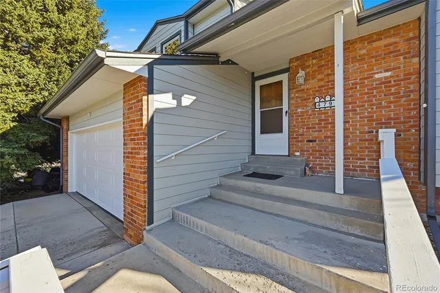 a view of backyard from door