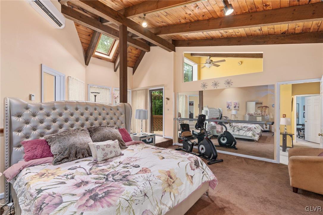 81 Palmer Road Bangor, PA 18013 - Photo 39 of 50 a bedroom with bed mirror and window