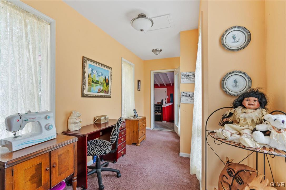 81 Palmer Road Bangor, PA 18013 - Photo 46 of 50 a view of a workspace with furniture and a window