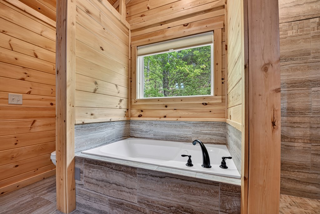 291 Tower Road Mineral Bluff, GA 30559 - Photo 43 of 55 a bathroom with a bathtub and window
