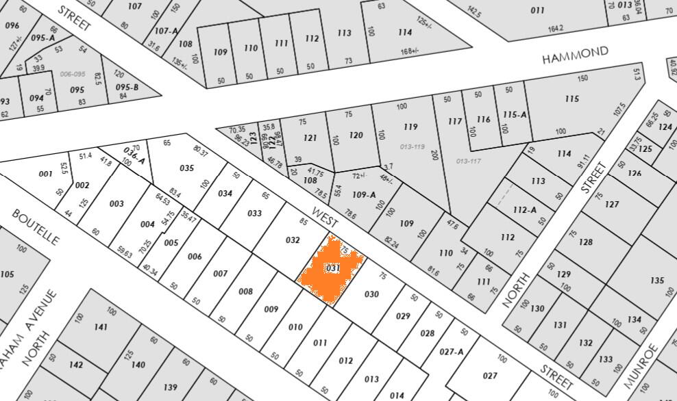 60 West Street Bangor, ME 04401 - Photo 37 of 38 Cropped Tax Map Highlighted