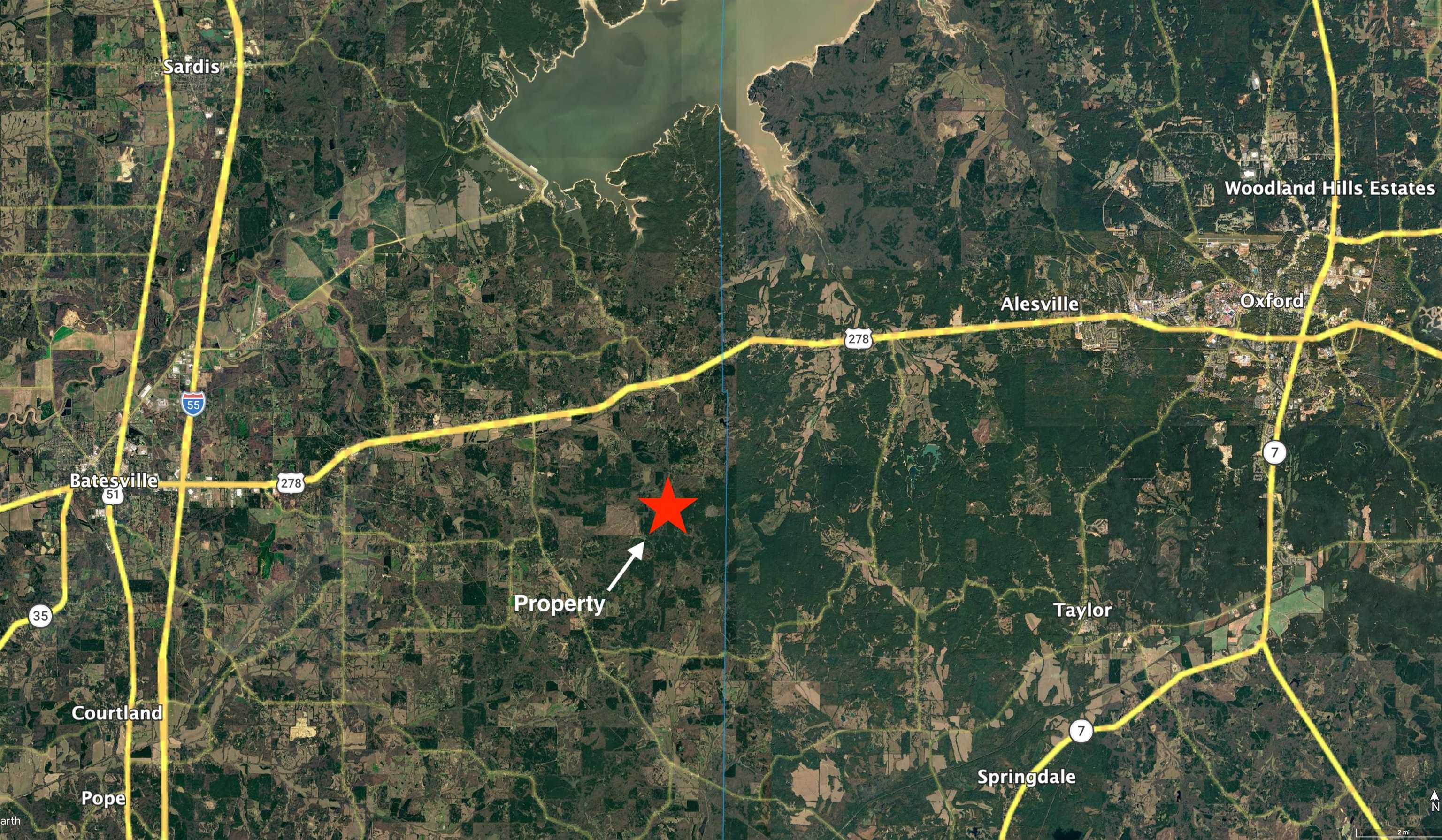 2300 Joiner Road Batesville, MS 38606 - Photo 15 of 15 Map / location
