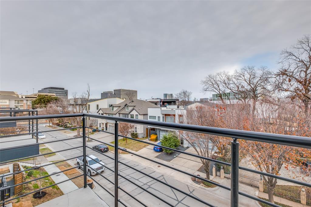 2607 Calvin Street, Unit 3 Dallas, TX 75204 - Photo 22 of 26 a view of city from a balcony