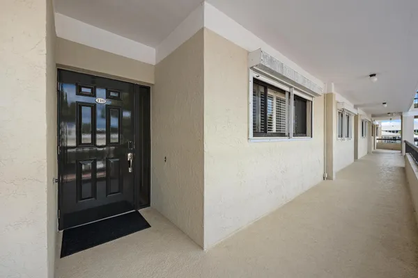 a view of hallway with livingroom