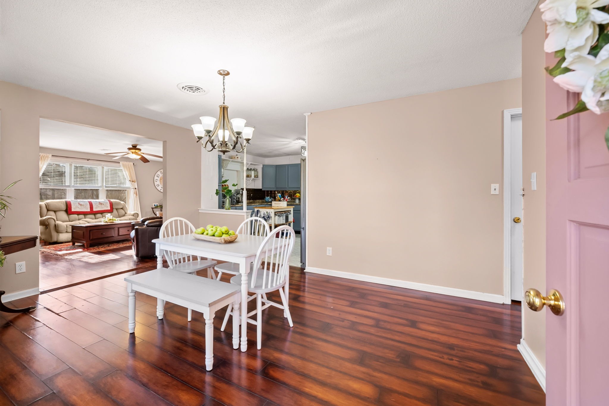 160 Terrapin Run Road Dover, TN 37058 - Photo 7 of 37 a dining room with furniture a chandelier and wooden floor
