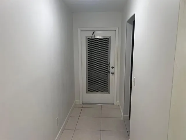 a view of an entryway door