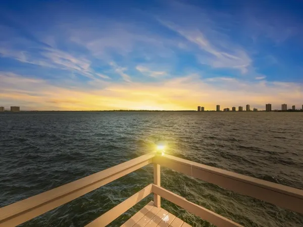 a view of lake with city view