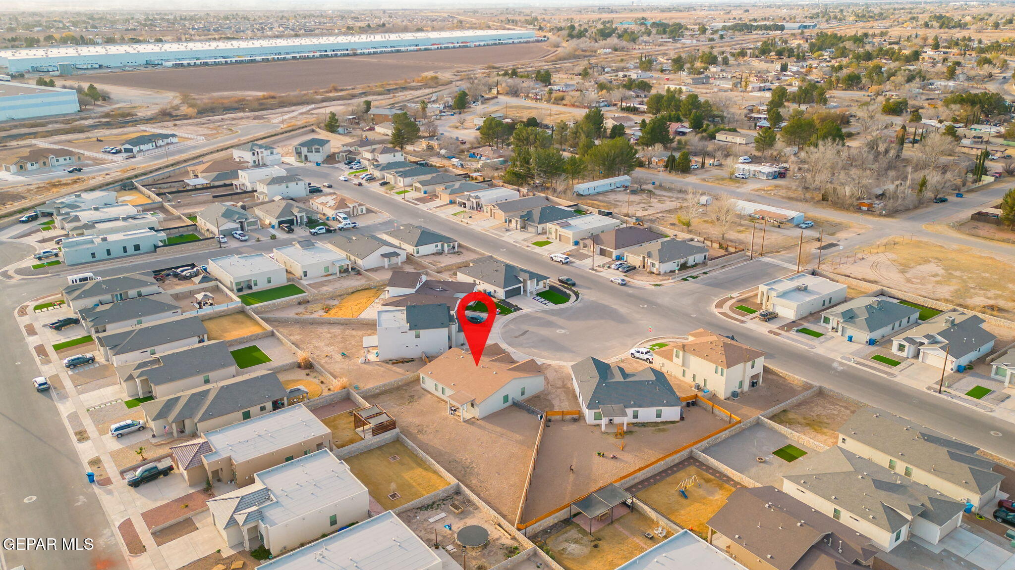 356 Plateau Drive Socorro, TX 79927 - Photo 49 of 51 an aerial view of residential building and parking space