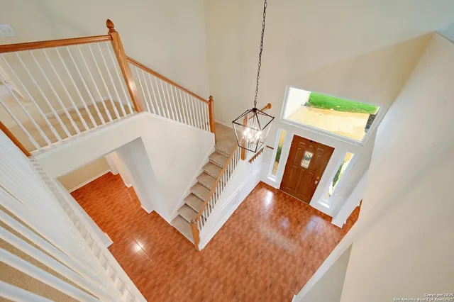 a view of an front door