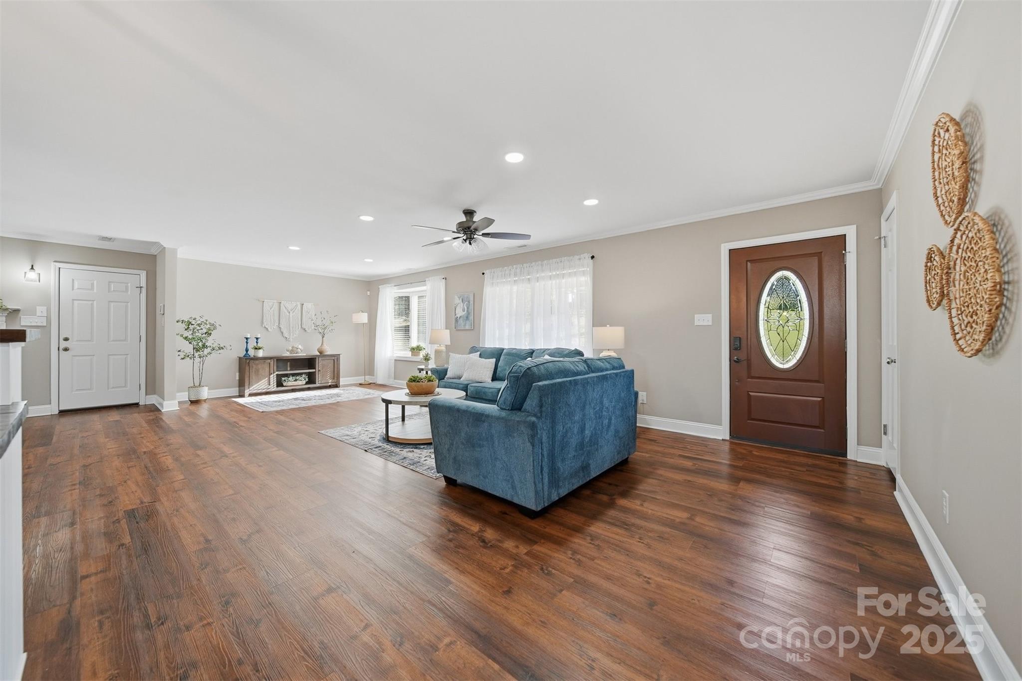 315 Skyline Road Hickory, NC 28601 - Photo 5 of 48 a living room with furniture and a wooden floor