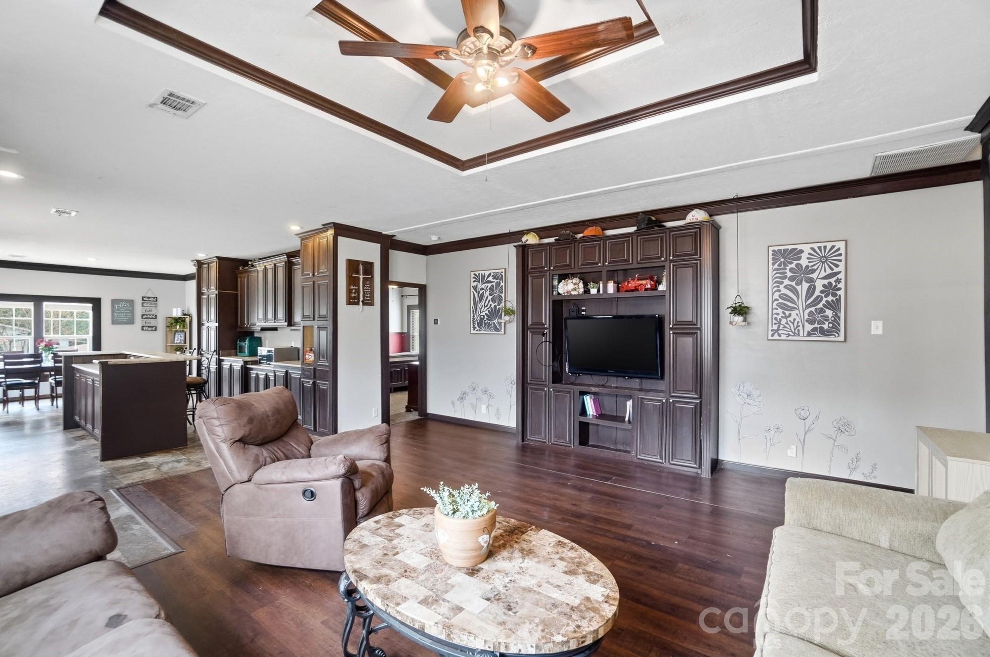 158 Cooks Lake Road Gastonia, NC 28056 - Photo 9 of 27 a living room with furniture and wooden floor