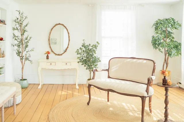 a living room with a couch