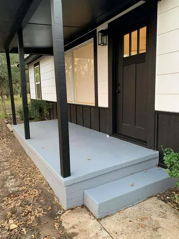 a view of front door