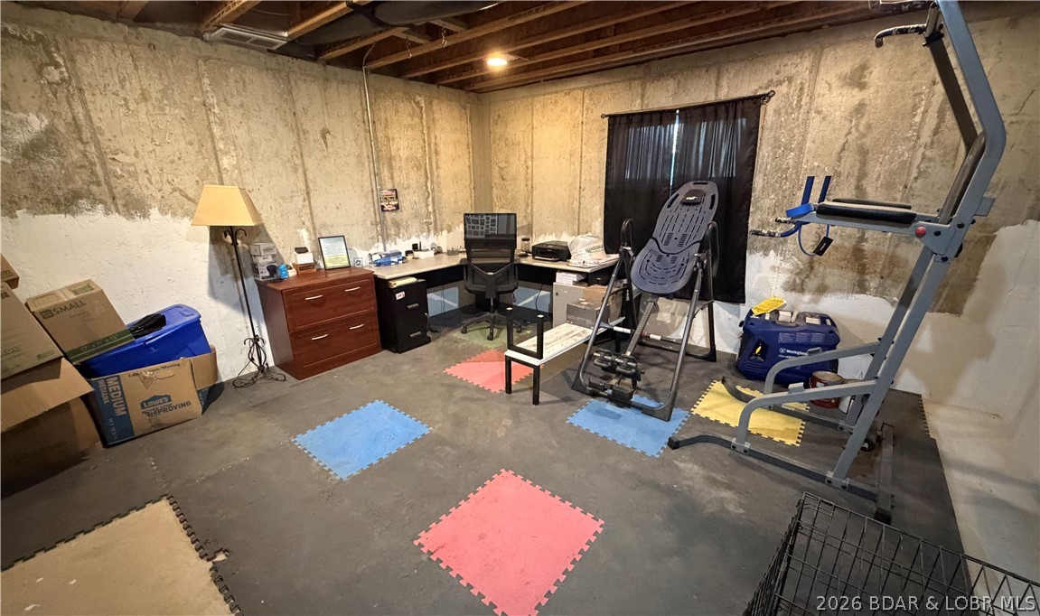 184 State Park Road Brumley, MO 65017 - Photo 45 of 99 Lower Level Basement/4th bedroom Area- needs finis