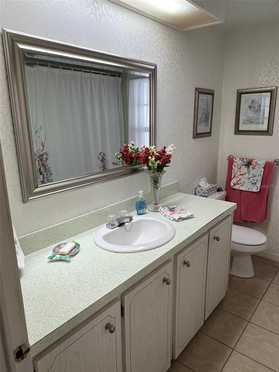 263 Sago Palm Street Largo, FL 33778 - Photo 19 of 29 a bathroom with a sink and a mirror