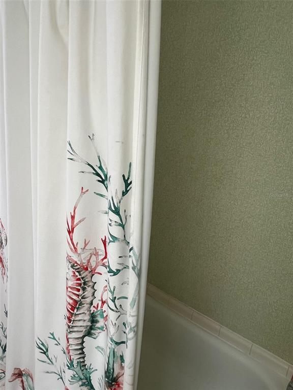263 Sago Palm Street Largo, FL 33778 - Photo 20 of 29 a bathroom with a bathtub and shower curtain
