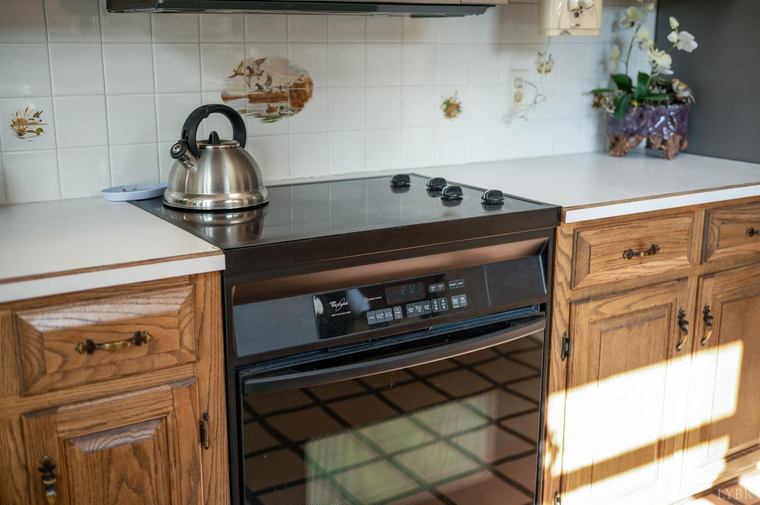 7903 Charlemont Road Goode, VA 24556 - Photo 29 of 47 a close view of a stove a microwave and cabinets in the kitchen