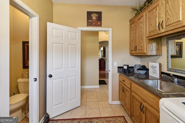 a room with storage and utility