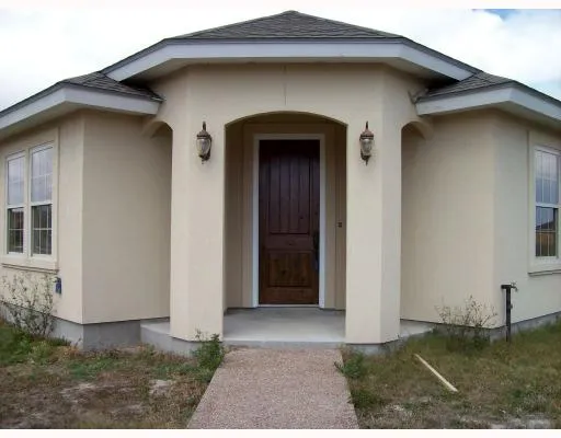 a front view of a house