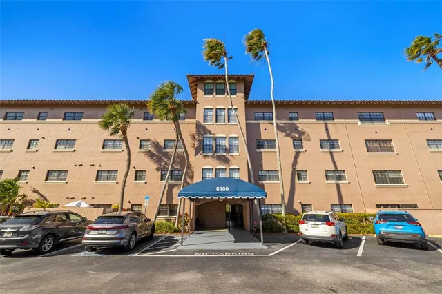 a car parked in front of a building