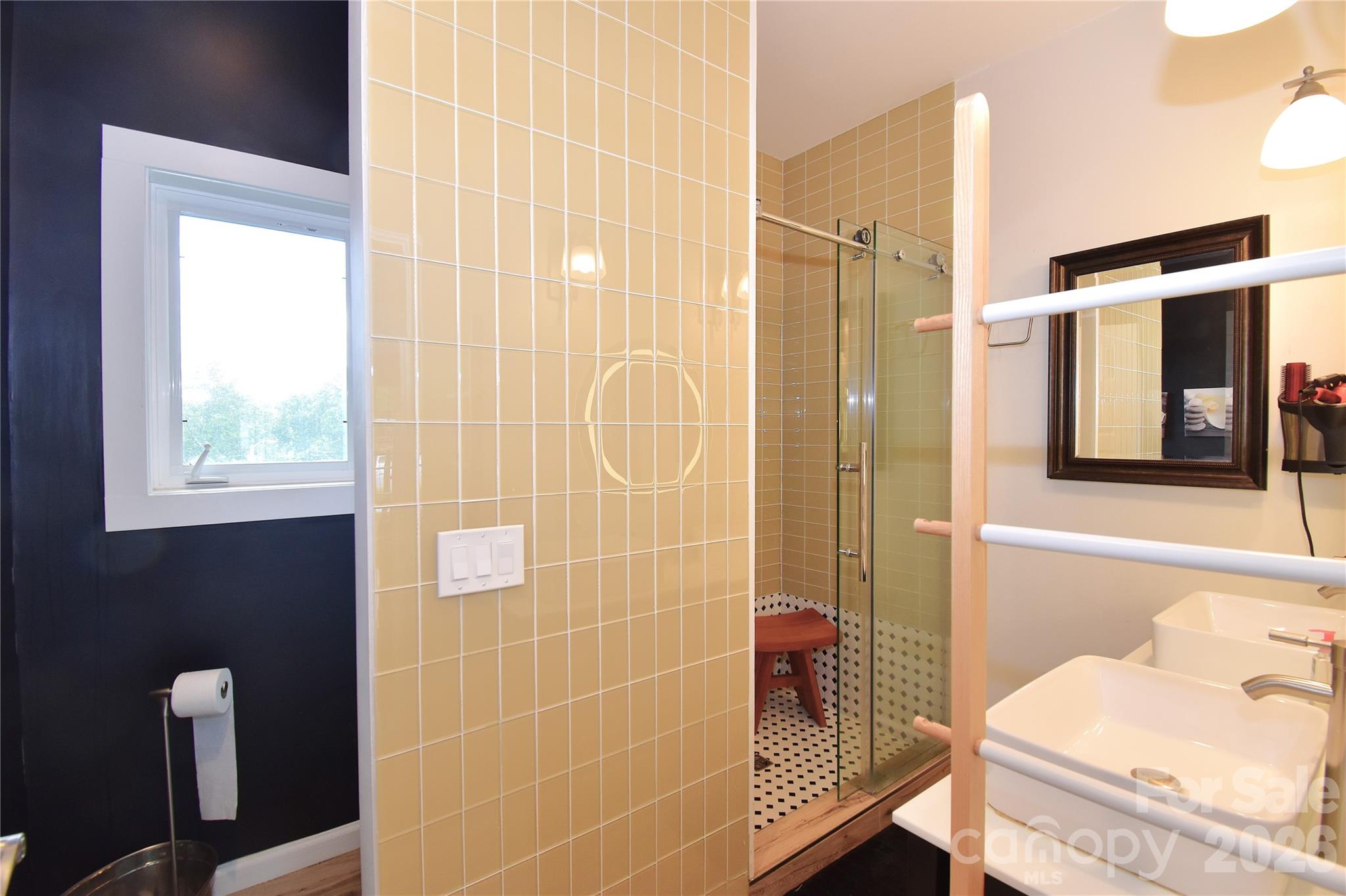 6 Belvedere Road Asheville, NC 28803 - Photo 8 of 33 a bathroom with a sink and a mirror