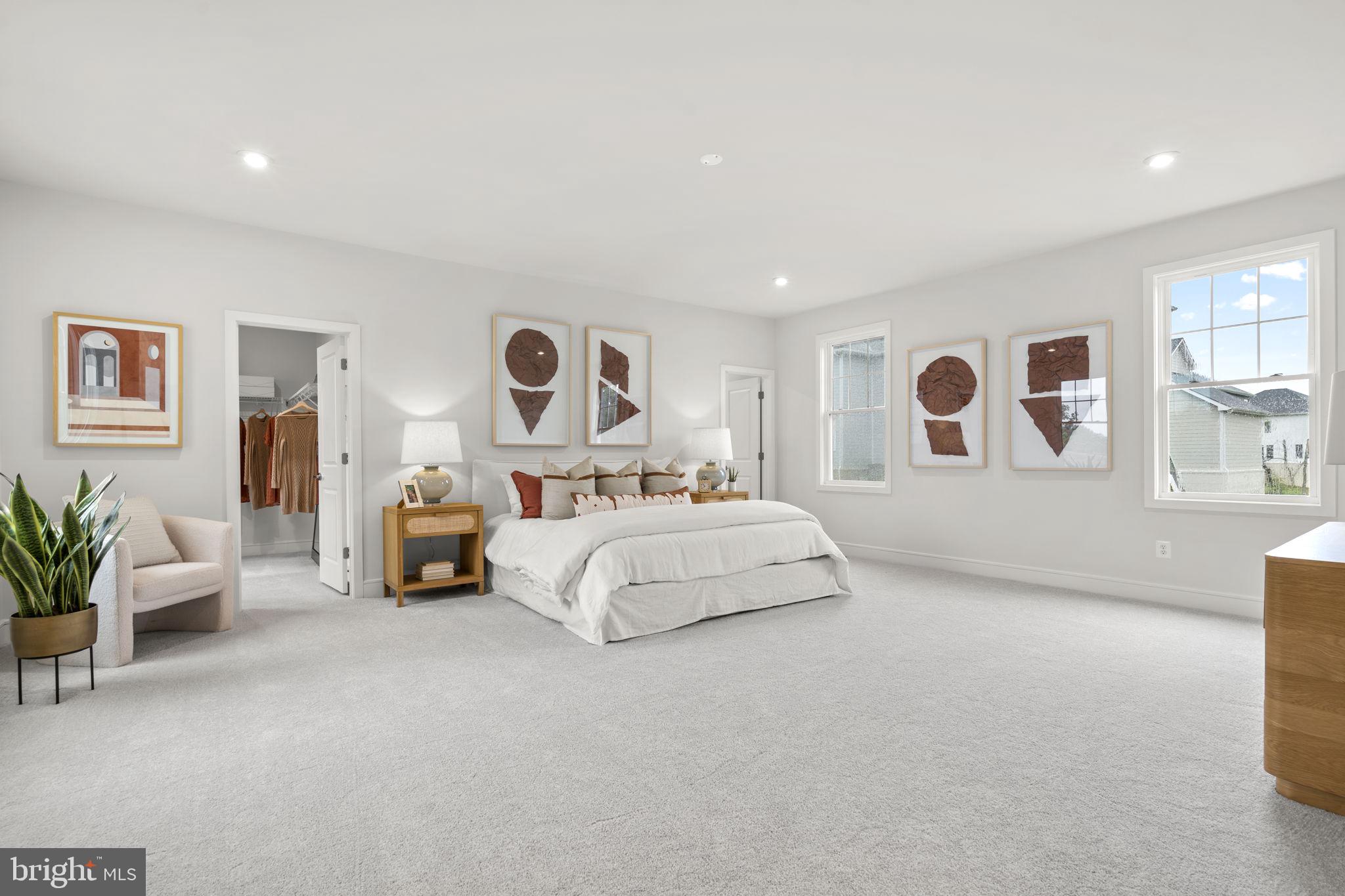 2611 Blue Rdg Avenue Marshall, VA 20115 - Photo 22 of 47 a spacious bedroom with a large bed and a large window