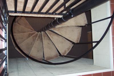 100 Spring Valley Road Easton, PA 18042 - Photo 7 of 13 Spiral staircase to fully finished basement, or extended family quarters