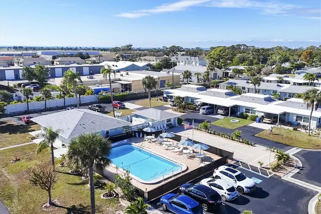 an aerial view of multiple house