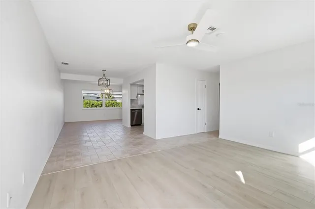 a view of an empty room