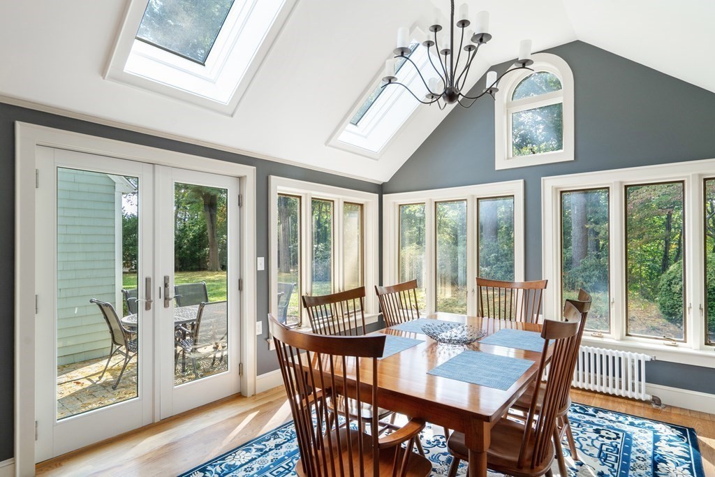 8 Nob Hill Road Wayland, MA 01778 - Photo 11 of 28 a view of a dining room with furniture window and wooden floor