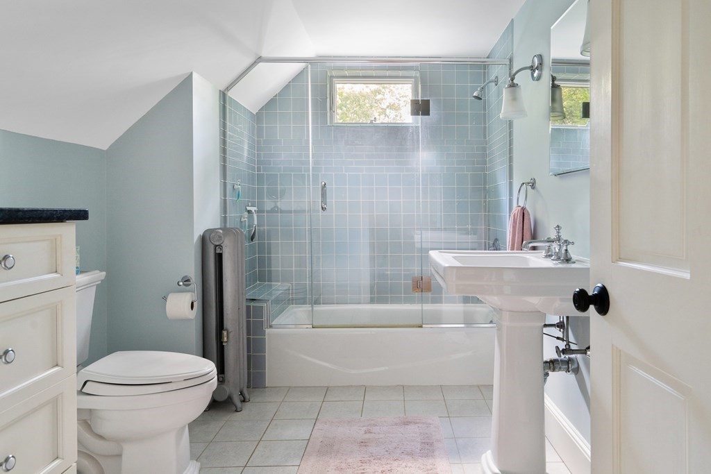 8 Nob Hill Road Wayland, MA 01778 - Photo 24 of 28 a bathroom with a sink a toilet and shower