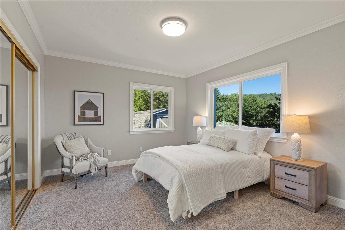 25400 Radonich Road Los Gatos, CA 95033 - Photo 19 of 42 a bedroom with a bed and a window