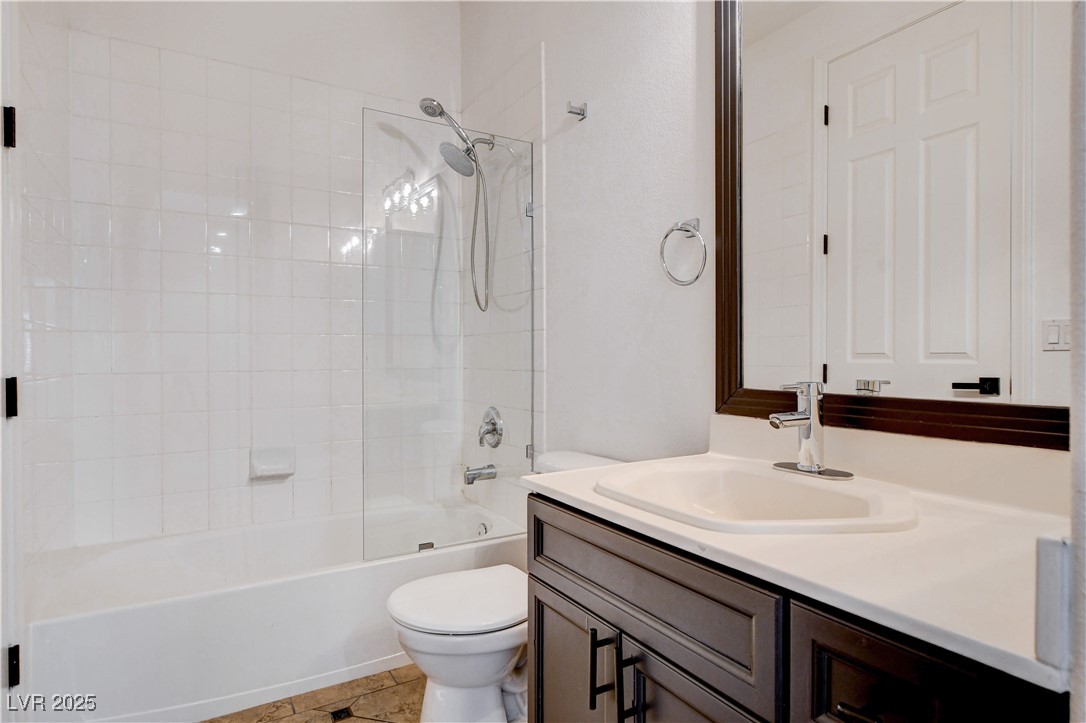 5148 Villa Vecchio Court Las Vegas, NV 89141 - Photo 53 of 71 Full bath with toilet, vanity, and shower combination