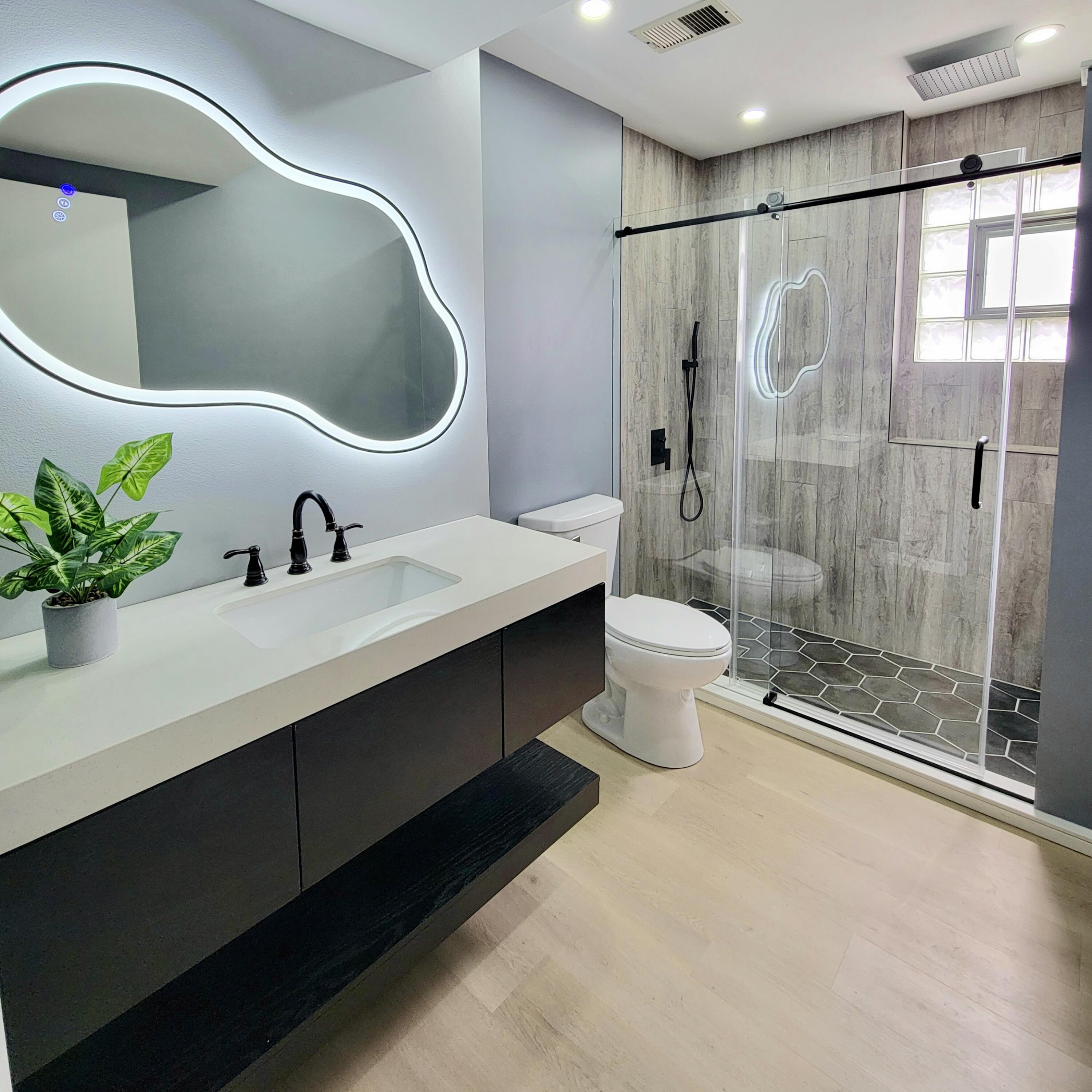 939 Devonshire Lane Dyer, IN 46311 - Photo 24 of 25 a bathroom with a double vanity sink toilet and shower