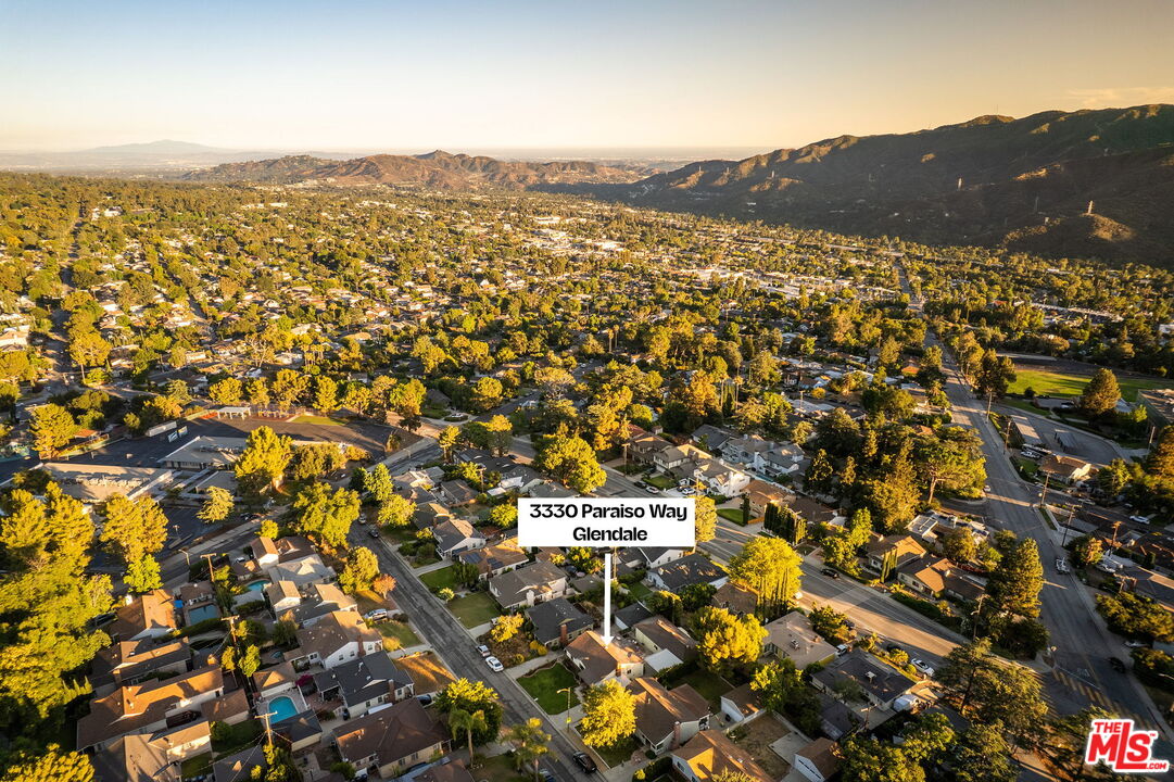 3330 Paraiso Way La Crescenta, CA 91214 - Photo 37 of 38 an aerial view of residential building with parking space