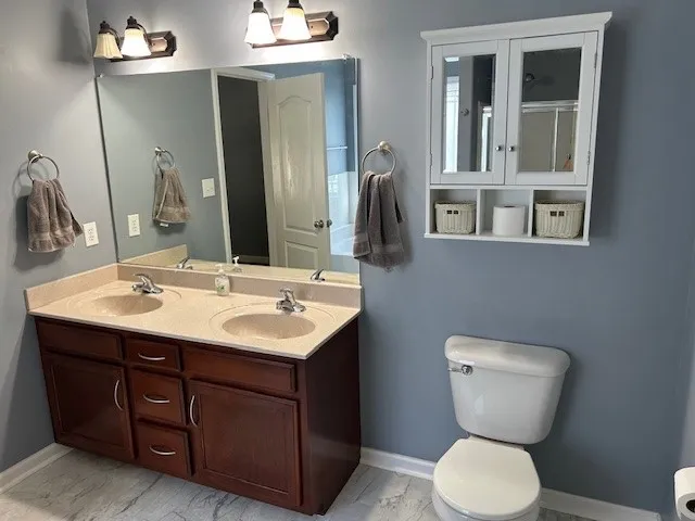 a view of outdoor space and deck