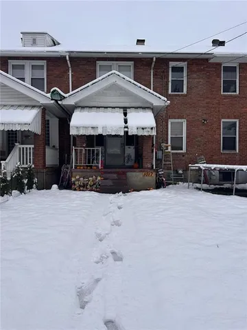 a front view of a house