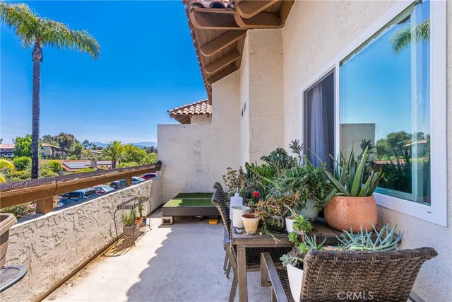 a outdoor living space with furniture