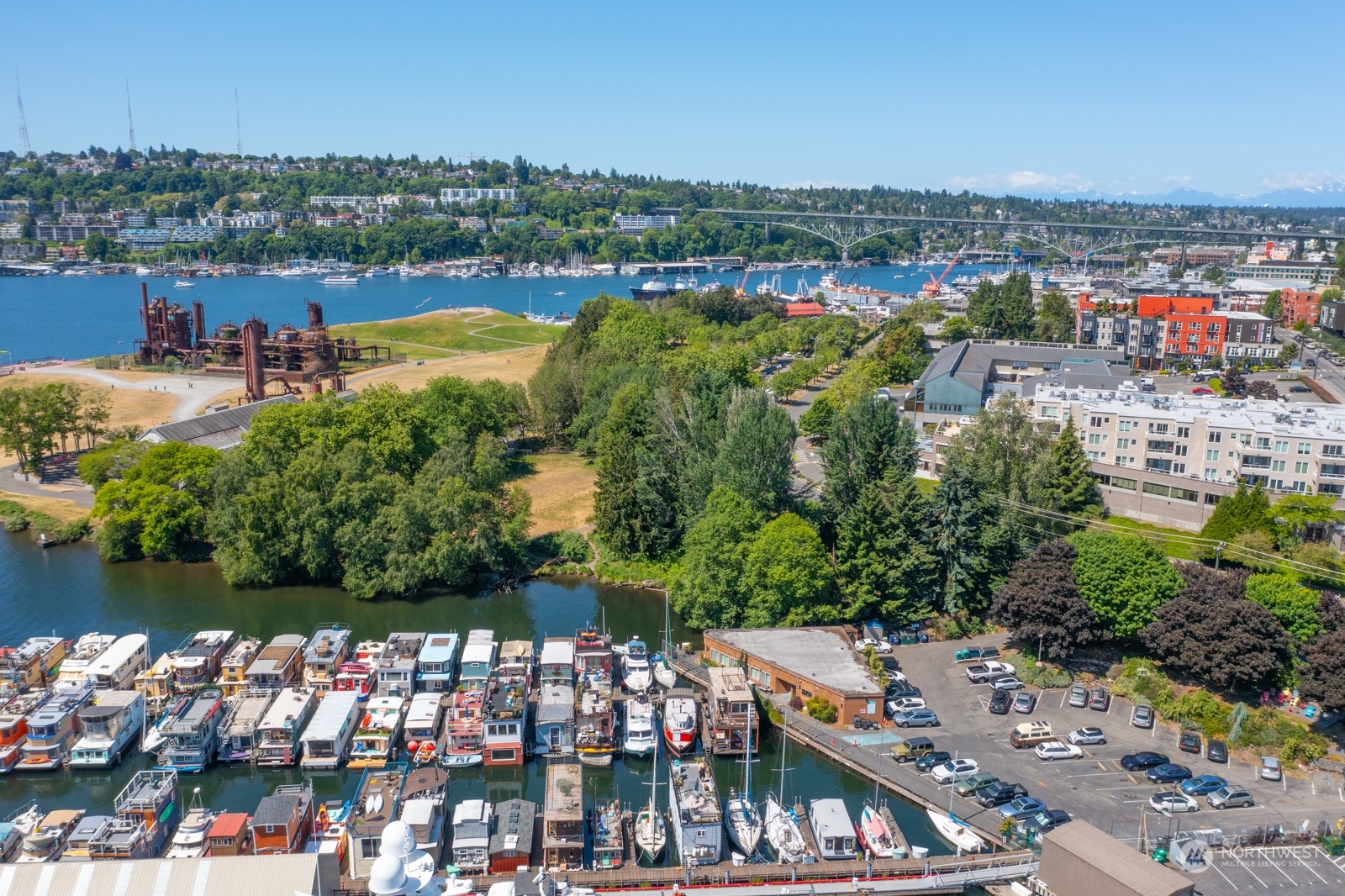 2143 North Northlake Way, Unit 34 Seattle, WA 98103 - Photo 19 of 26 a view of a city and lake