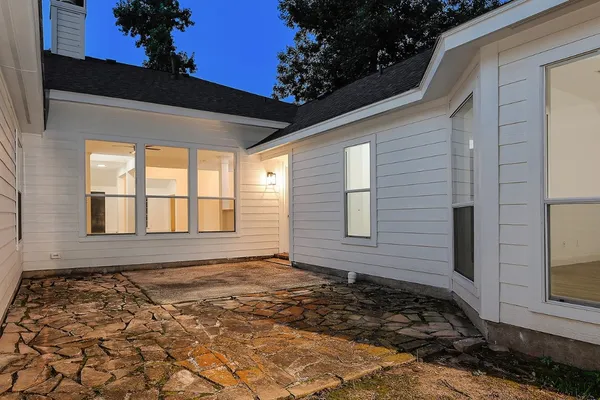 a front view of a house